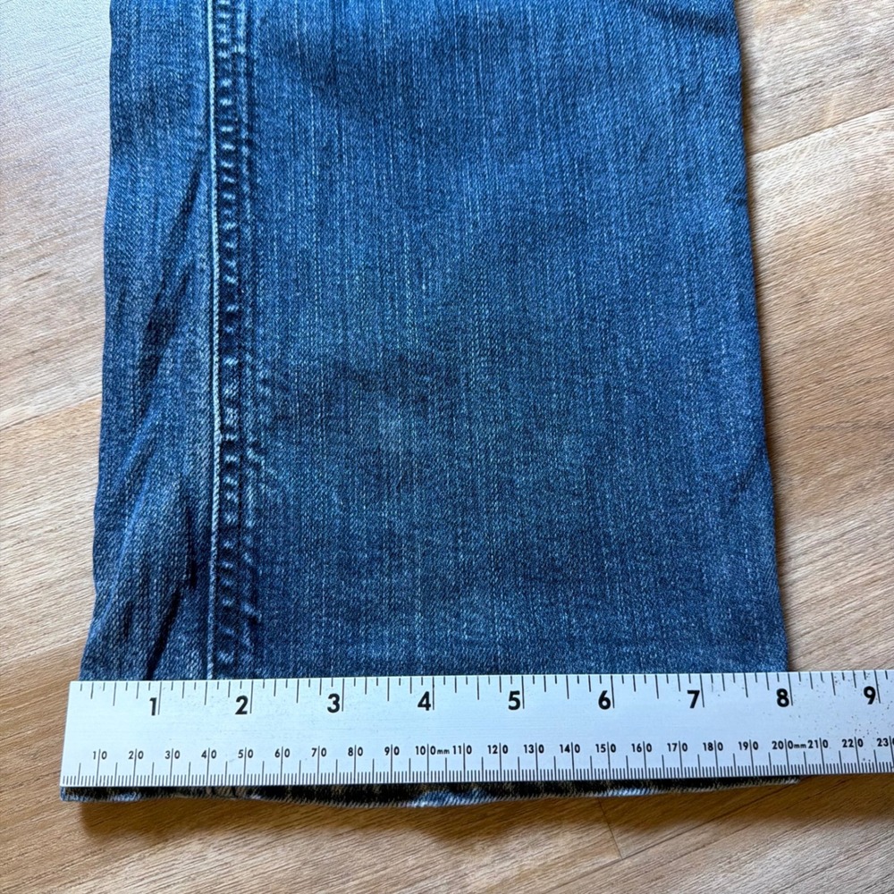 Diesel Larkee Jeans Mens 32x34 Blue Straight Leg Stretch Wash 008B2 Button Fly - Picture 15 of 16